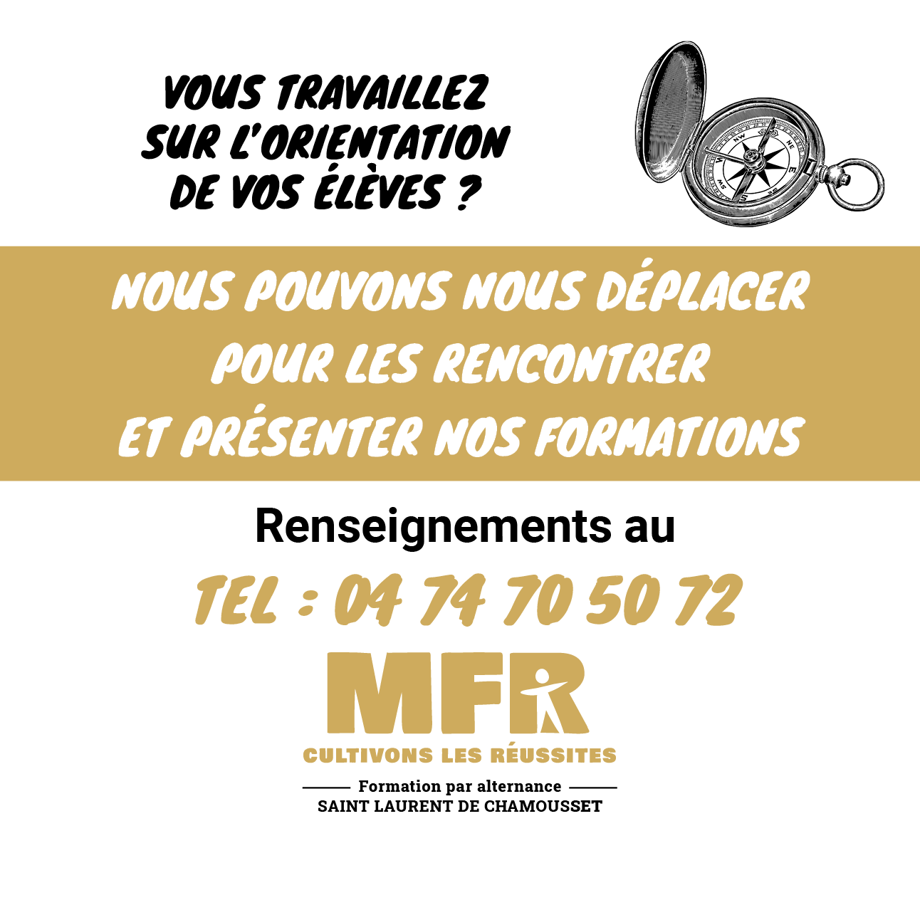 En recherche d'une formation ? MFR St Laurent de Chamousset.