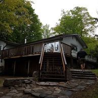 Cottage au bord du lac Blanc en Ontario